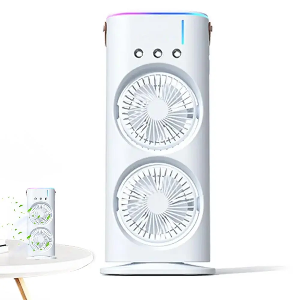 Portable Double-Ended Spray Fan with Humidifier – 600ml Water Tank Portable Double-Ended Spray Fan with Humidifier – 600ml Water Tank - Image 1