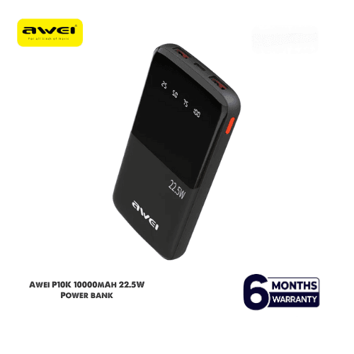 865Z2PhZsTB8UKVDIQ76cQS8lwr1K8Pfd9K4yENr.png Awei P10K 10000mAh 22.5W PD Fast Charge PowerBank - Image 1