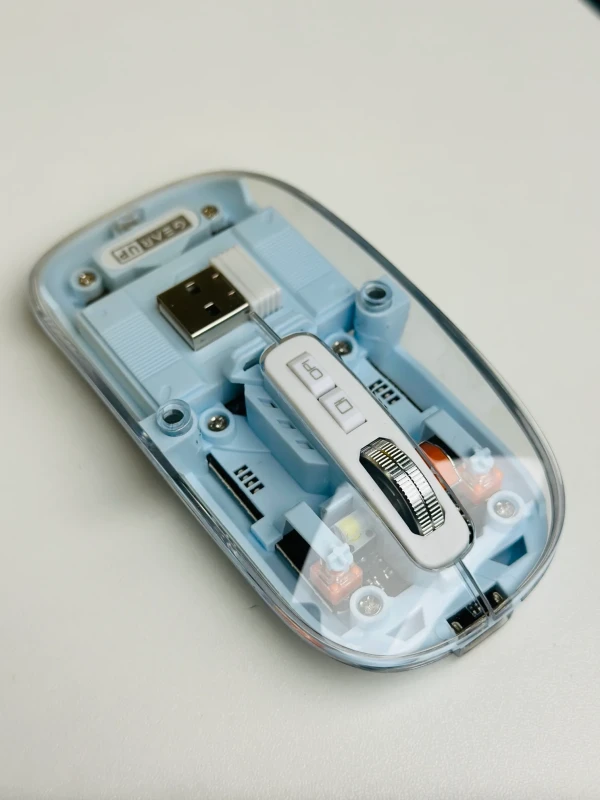 GearUP WM30 Transparent Crystal Magnetic Wireless Mouse GearUP WM30 Transparent Crystal Magnetic Wireless Mouse - Image 1