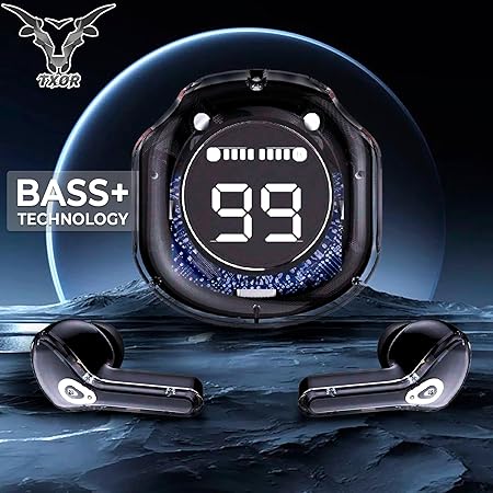4T8xACIblepFe53AasEcrEbHirt9mKVK7BtmQoc1 Q C Y Ultrapods True Wireless Earbuds with Display Transparent Design, Bluetooth 5.3 - Image 1