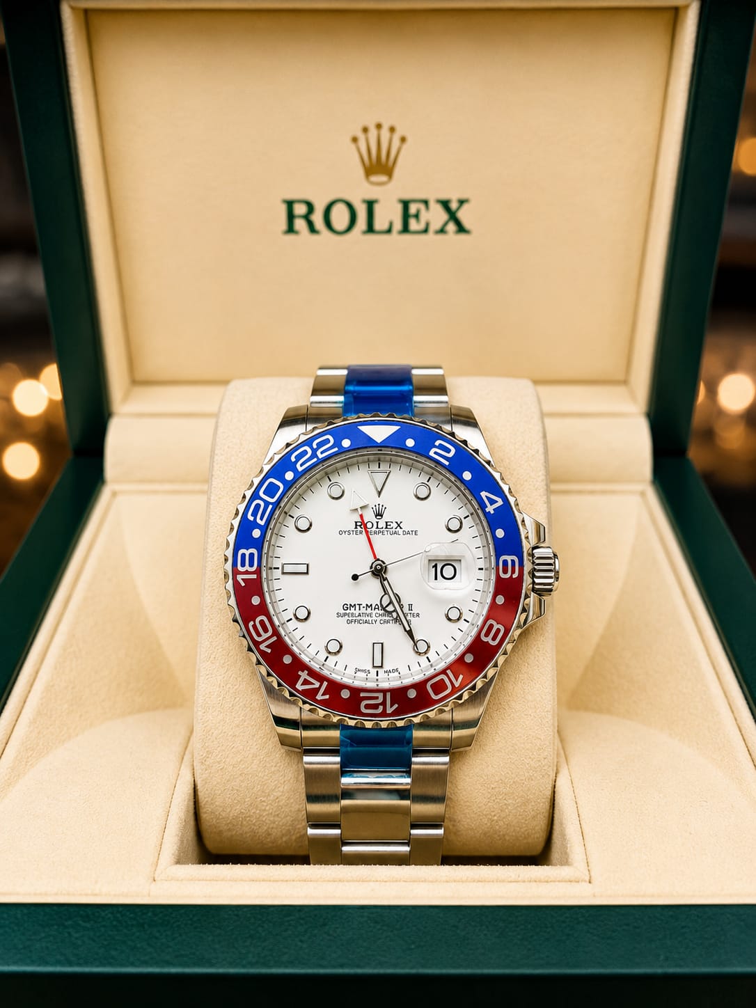 cysbrkIjV49yZOTd04vO20BJEzBDbTrxpgYVZI11 Rolex GMT-Master Men's Watch (Premium Rolex Gift Box) - Image 1