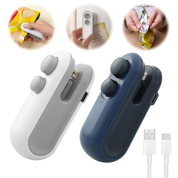 g8rfluLdQ2F8KGeyZGEVv2TyeReo441LzxGYXiOe USB Rechargeable Handheld Food Bag Sealer - Image 1
